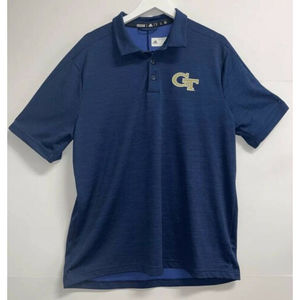 Adidas Georgia Tech Short Sleeve Men’s Polo Blue X-Large